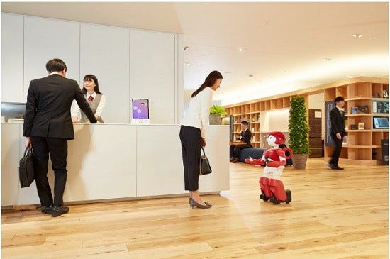 [画像]オフィス受付でのサービスイメージ