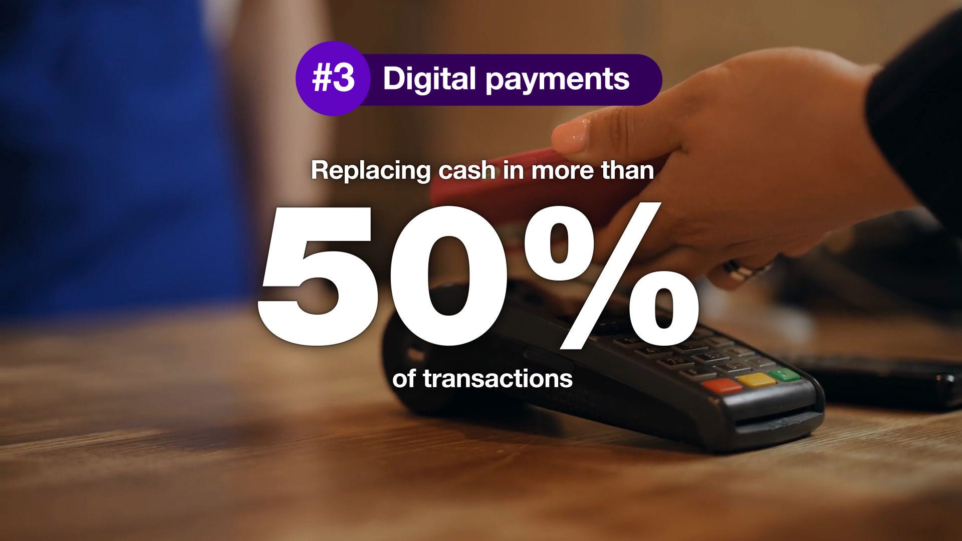 Reason #3: Cash is no longer king, with the rise of digital payments.
