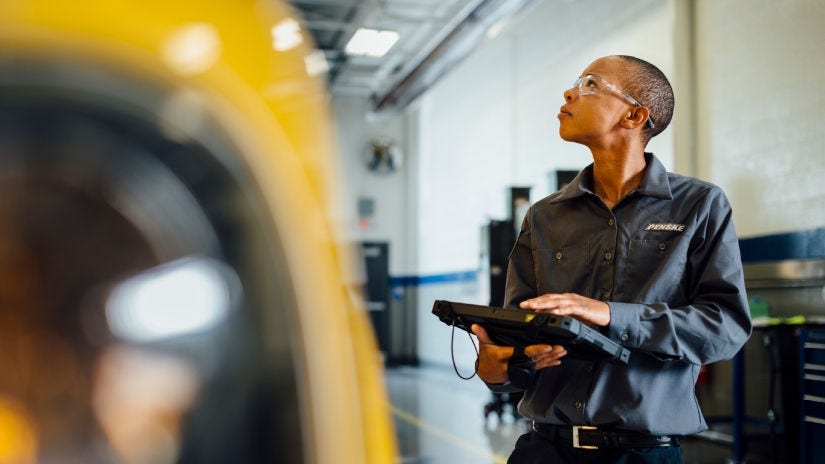 AR inspection at a manufacturing facility
