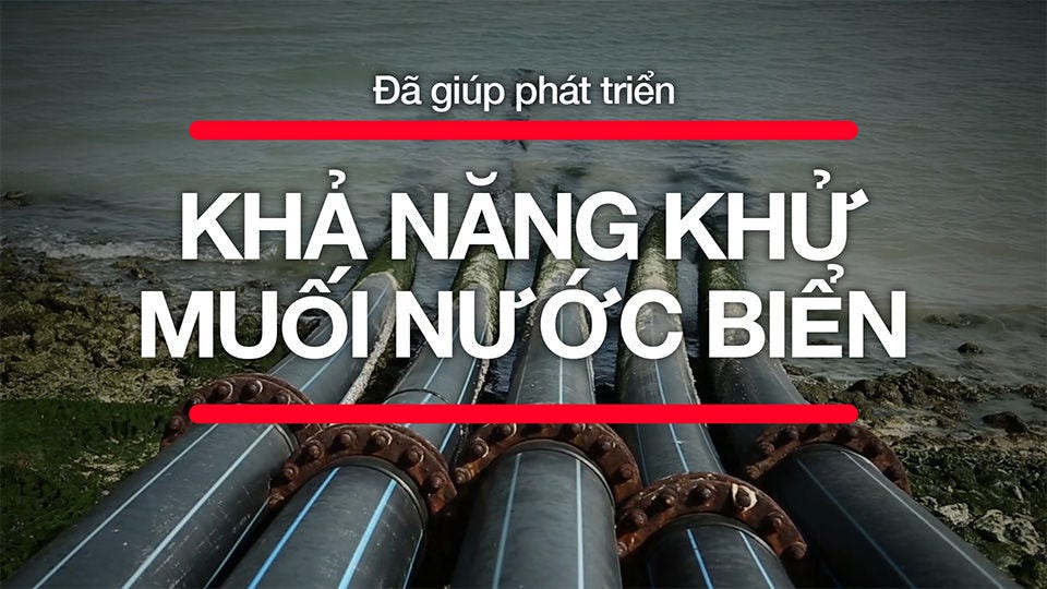 Hitachi đã hợp tác với hội đồng tiện ích của Singapore trong giai đoạn đầu phát triển giải pháp khử muối nước biển.