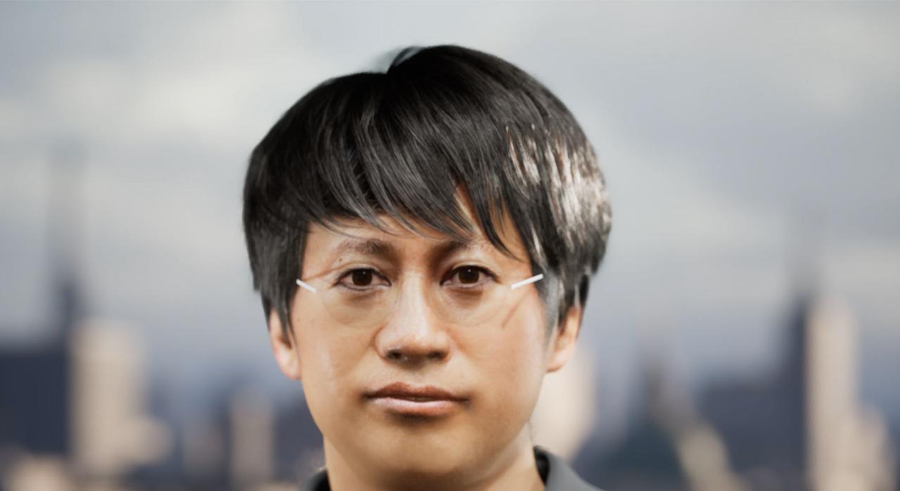 画像: 日立製作所Generative AIセンター センター長の吉田順をモデルにしたデジタルヒューマン。本人の発言傾向も再現。