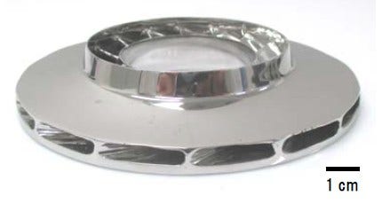 [画像]図2: 試作造形に成功した複雑な形状を有する羽根車