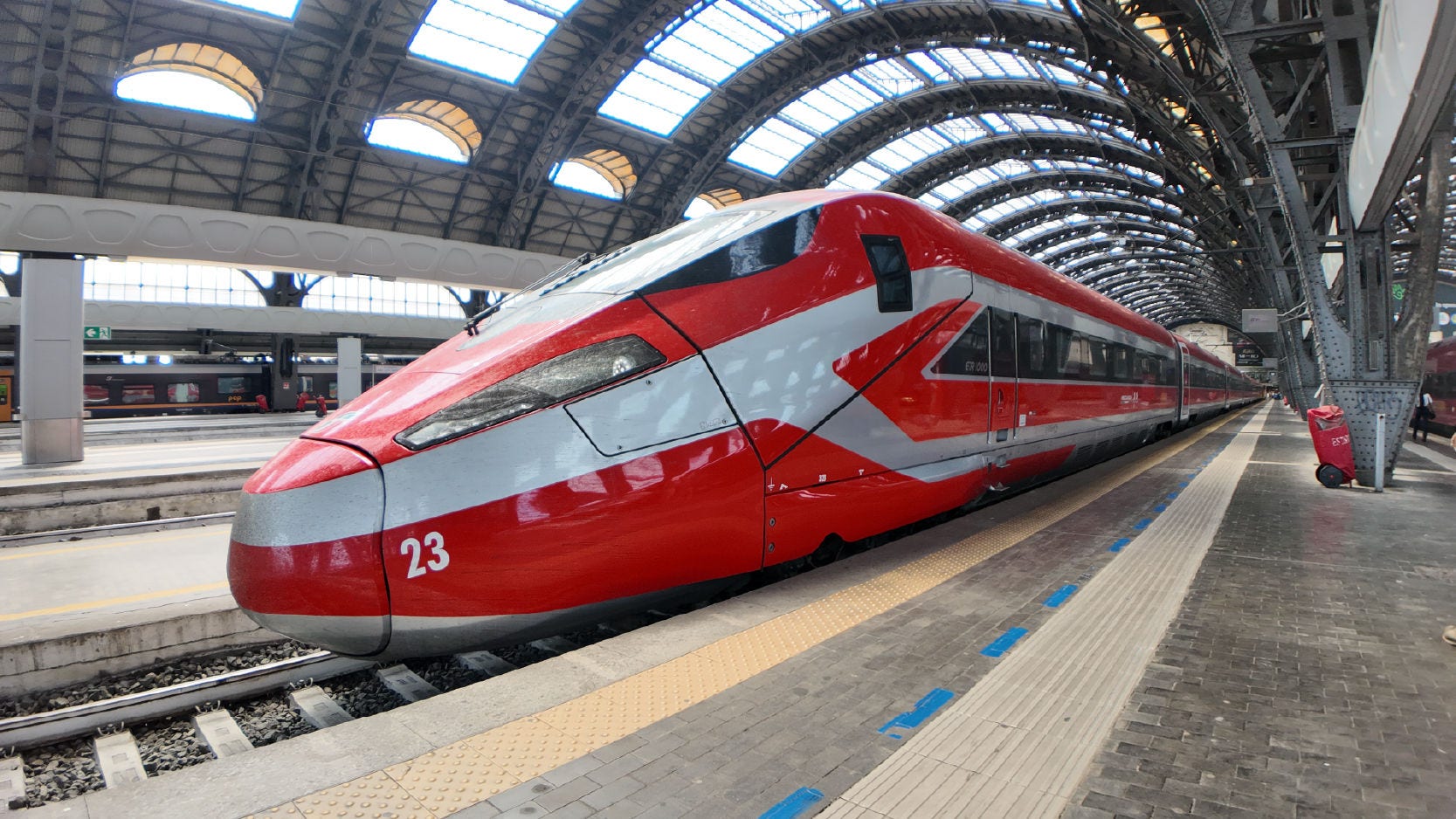 Hitachi Frecciarossa train in Italy