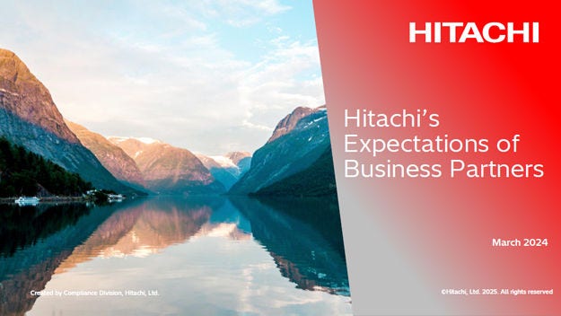 Hitachi’s Expectations of Business Partners