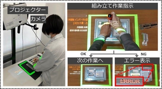 [画像]ARを活用した組み立て作業支援実証