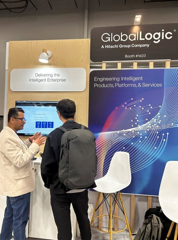 画像: GlobalLogic の展示ブース
