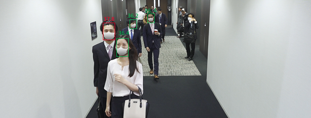 [画像]サーマルカメラ映像のモニター画面イメージ