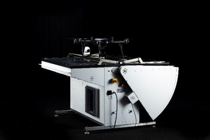 [画像]Nokia Drone Networks のドローンポート（写真提供：Nokia ECE）