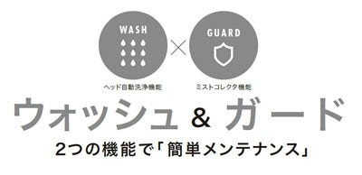 [画像]ウォッシュ&ガード 2つの機能で「簡単メンテナンス」