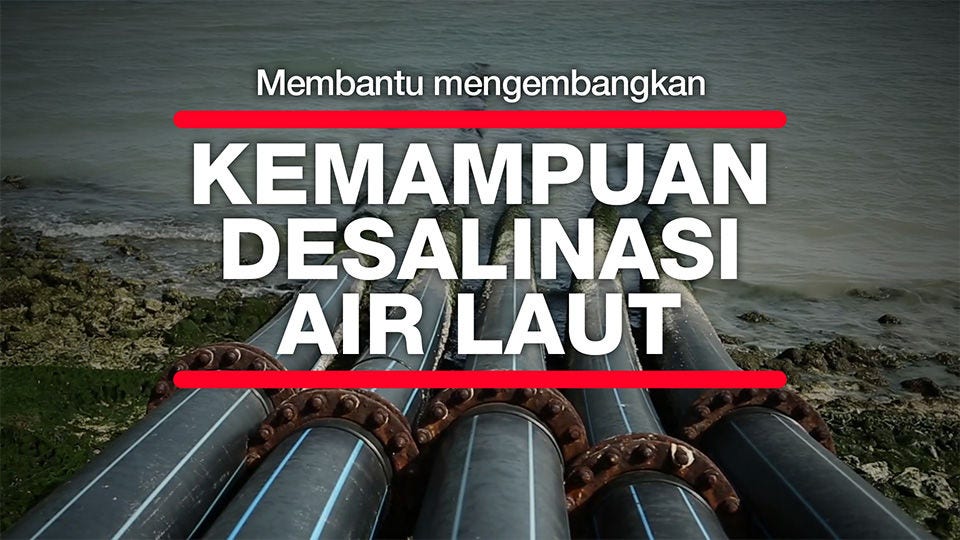 Hitachi partnered with Singapore’s utilities board in the initial phase of its seawater desalination development.