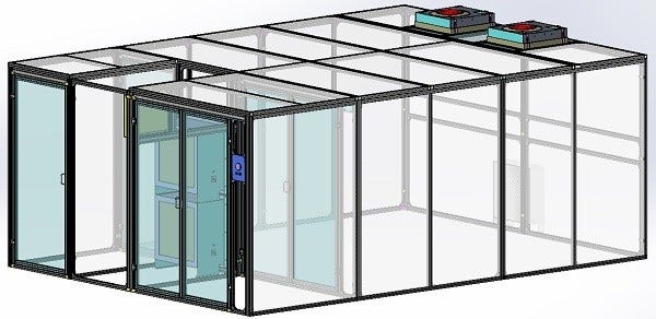 [画像]陰圧クリーンブース イメージ図