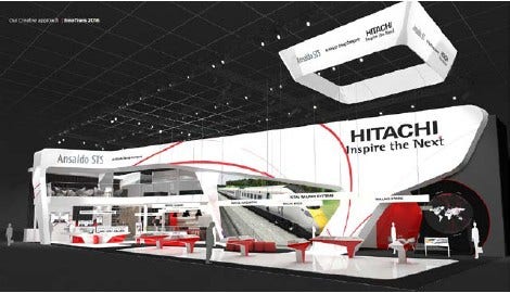 [画像]「InnoTrans 2016」の日立ブース(イメージ)