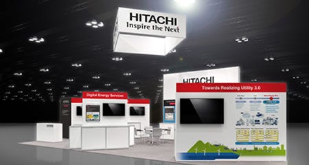 [画像]「DistribuTECH 2018」の日立ブース(イメージ)