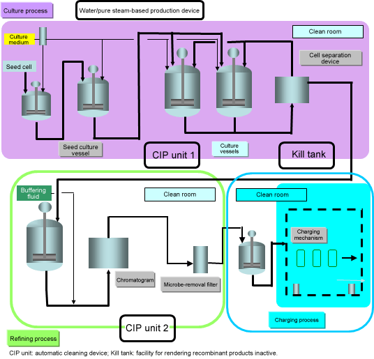 Image: Pharmaceutical manufacturing process using cell cultures