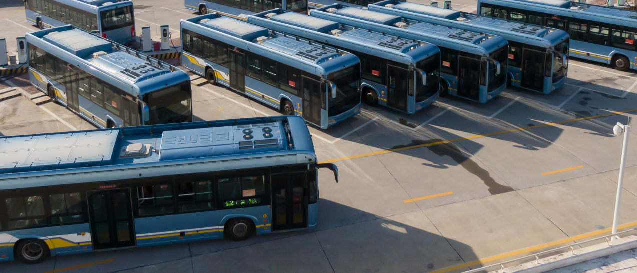 Electric bus depot