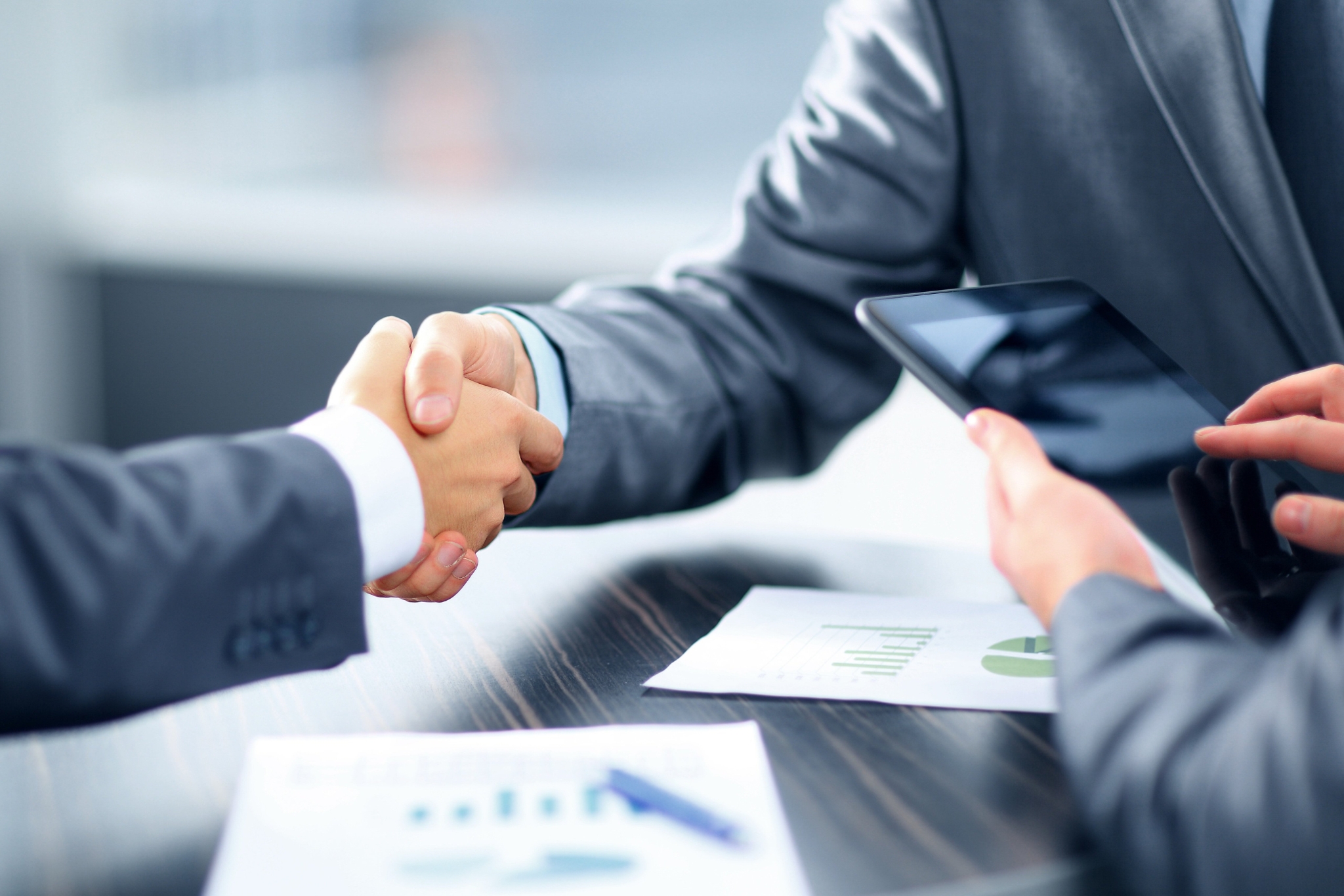Men shaking hands 