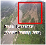 (image) Finds Landslide (scarce training data)