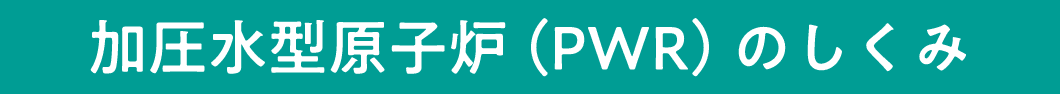 加圧水型原子炉（PWR）のしくみ