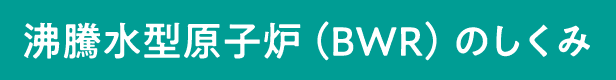沸騰水型原子炉（BWR）のしくみ