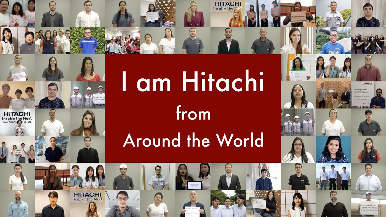 "I am Hitachi from Around the World" (English) - 日立