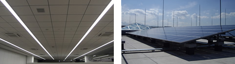 Image: Ceiling and Solar panels