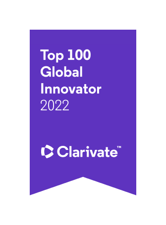 [image]Top 100 Global Innovator 2022 Clarivate logo