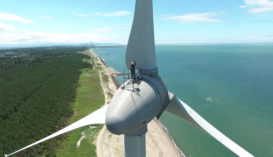 Combining AI and Drones to Offer Advanced Maintenance Service Achieving Stable Operation of Wind Power Facilities to Lead Japan’s Quest for Decarbonization
