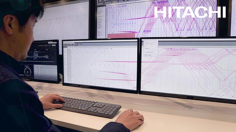 Hitachi hybrid type railway traffic management AI