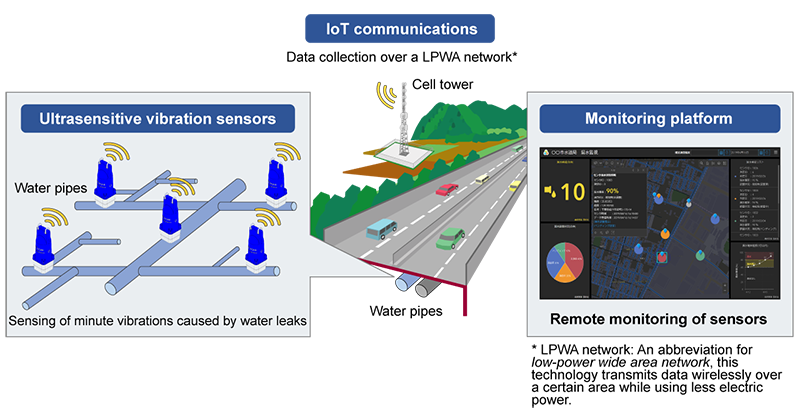 Overview of the water-leak detection system