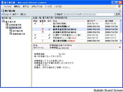 Bulletin Boards Screen