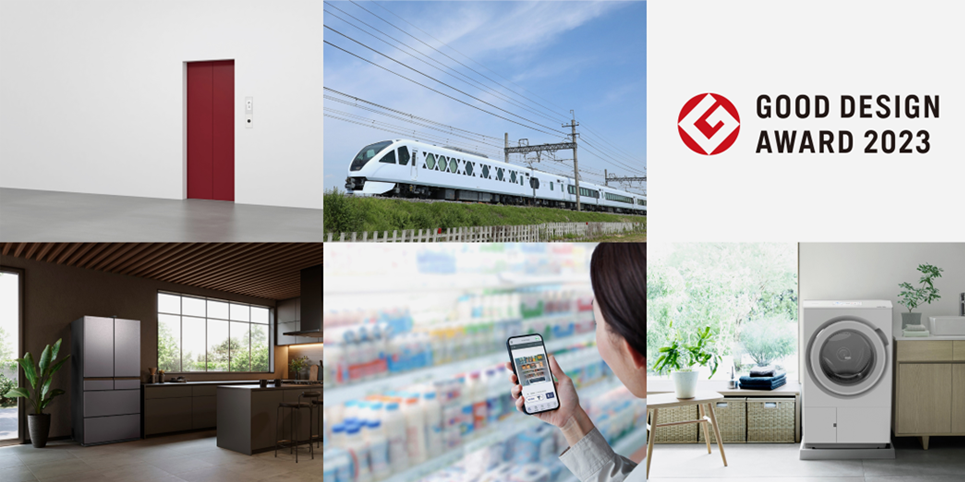 Hitachi, Ltd. was awarded five Good Design Awards in the GOOD DESIGN AWARD 2023 organized by the Japan Institute of Design Promotion. All of the five award-winning products were designed by the Research and Development Group.