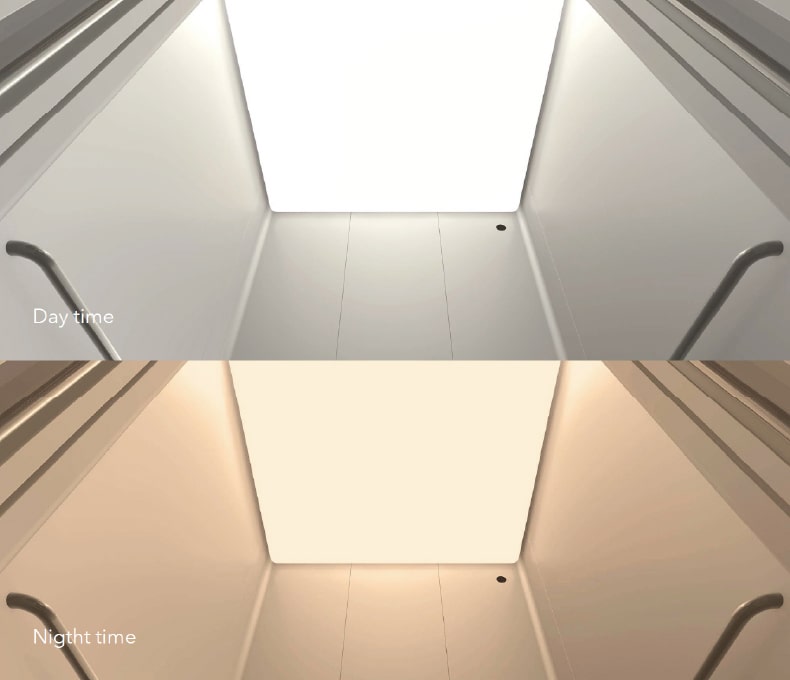 Lighting linked to life rhythms