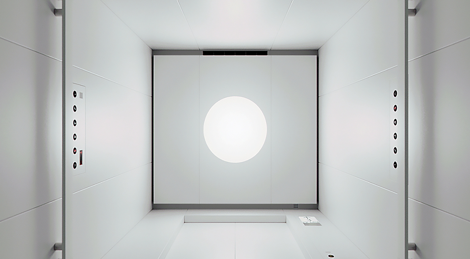 Appearance when looking up at the ceiling