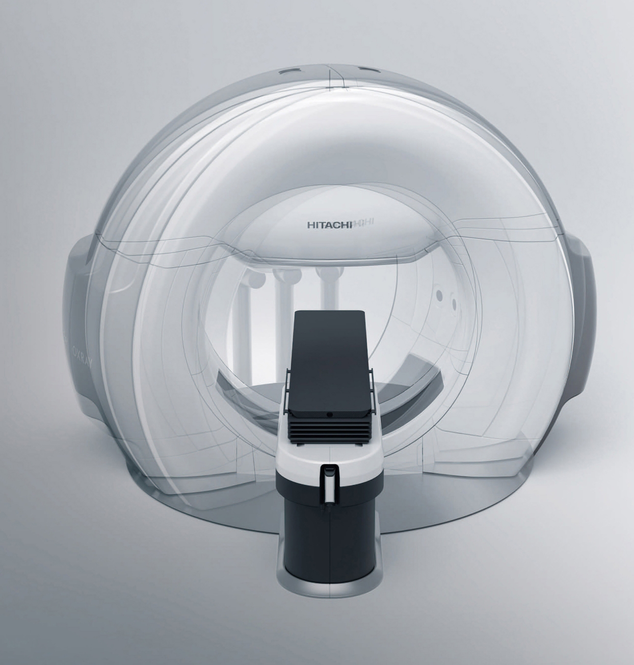 Horizontal-rotation axis for the interior of the ring-shaped main body