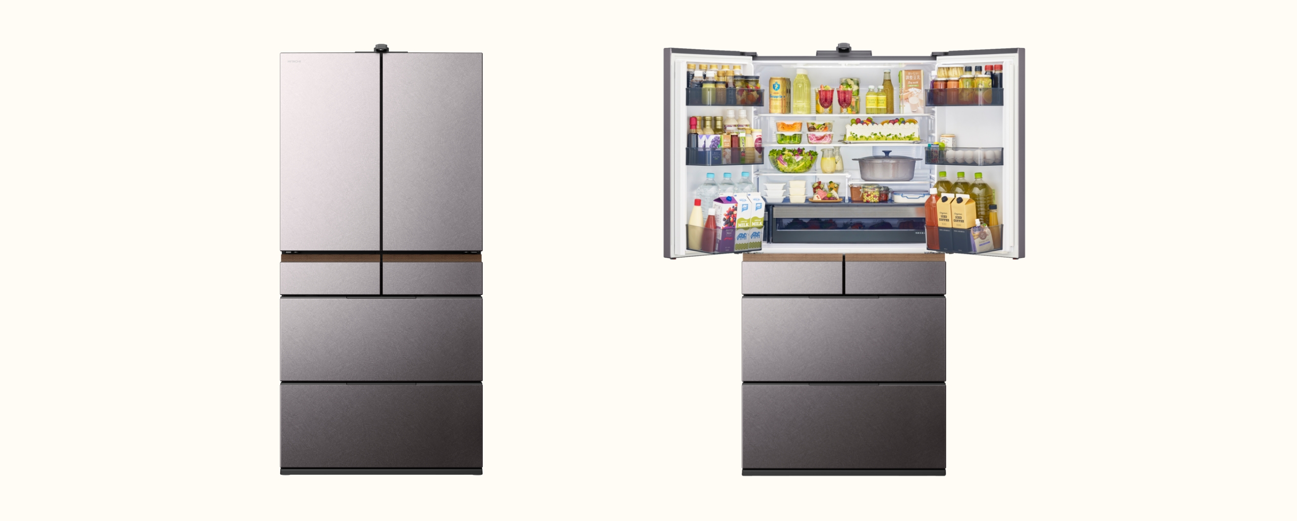 Appearance of the refrigerator overall and inside of the refrigerator