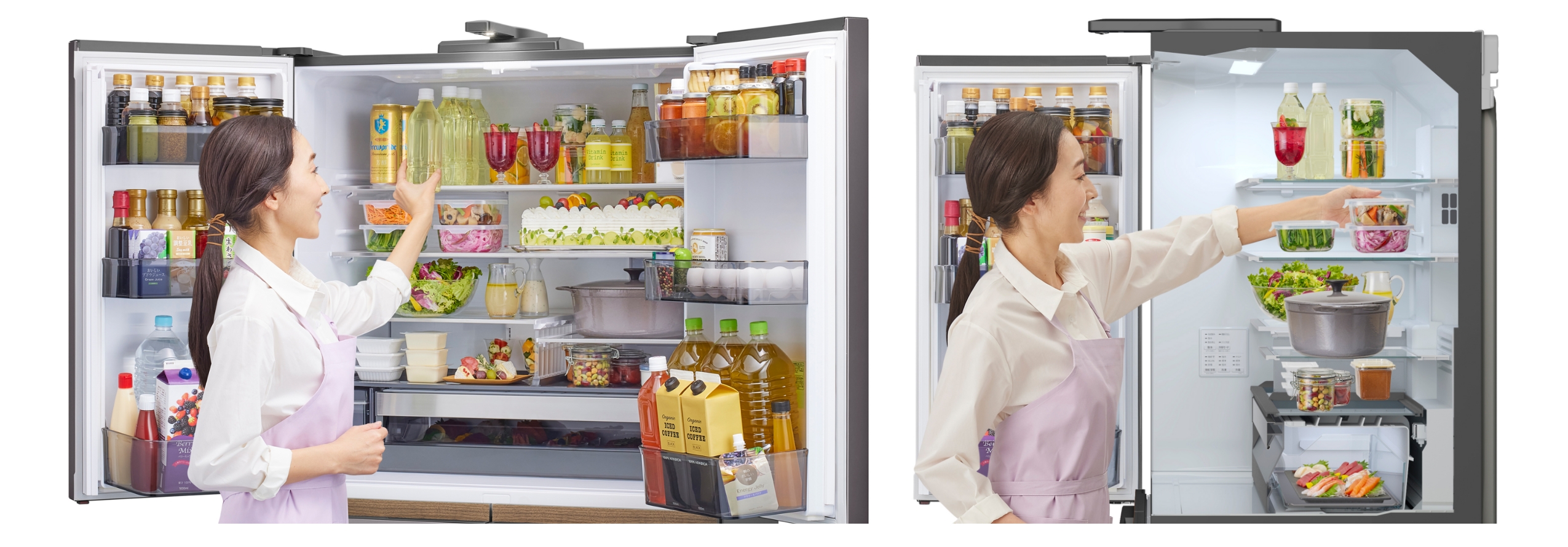 Ease of use of refrigerator space