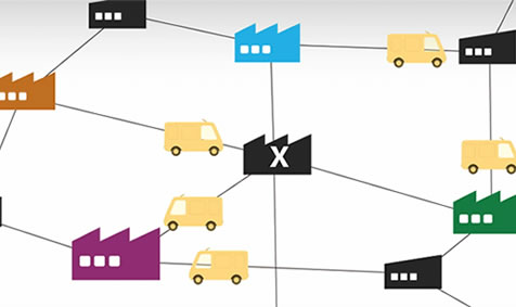 Logistics carts connected to a new production system