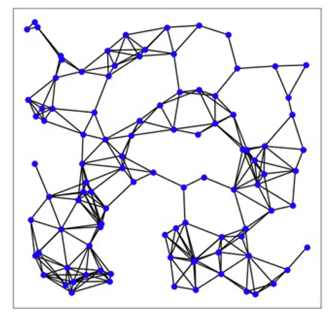 Figure 2. Water tank network: an industrial network with 100 components