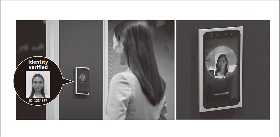Fig. 2—Access Control Using Dedicated Facial Recognition Device