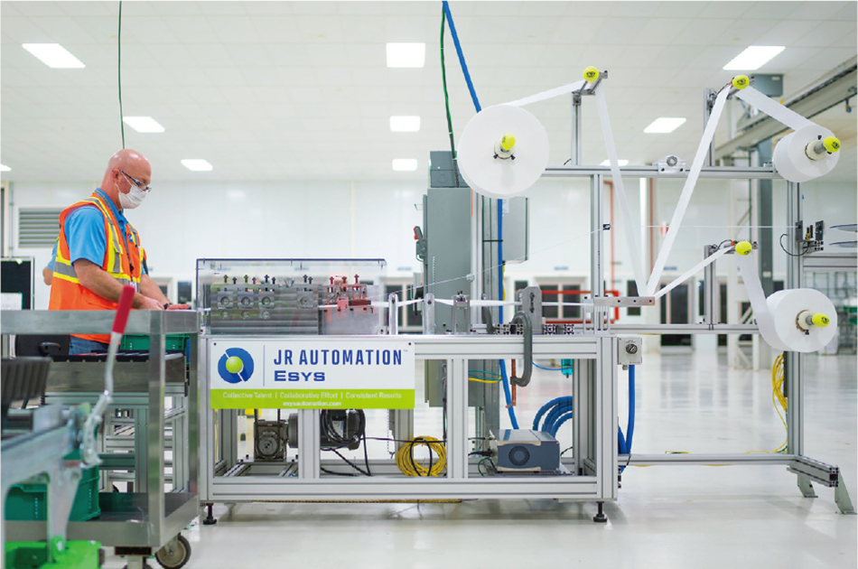 Mask Production Line with Automation Solution from JR Automation
