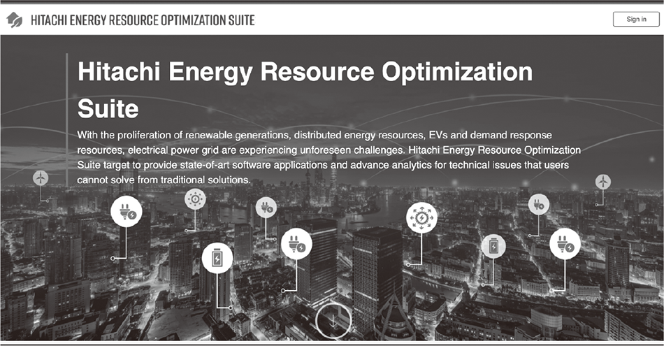 Figure 2 — Login Screen for Energy Resource Optimization Suite Developed by HAL ESL