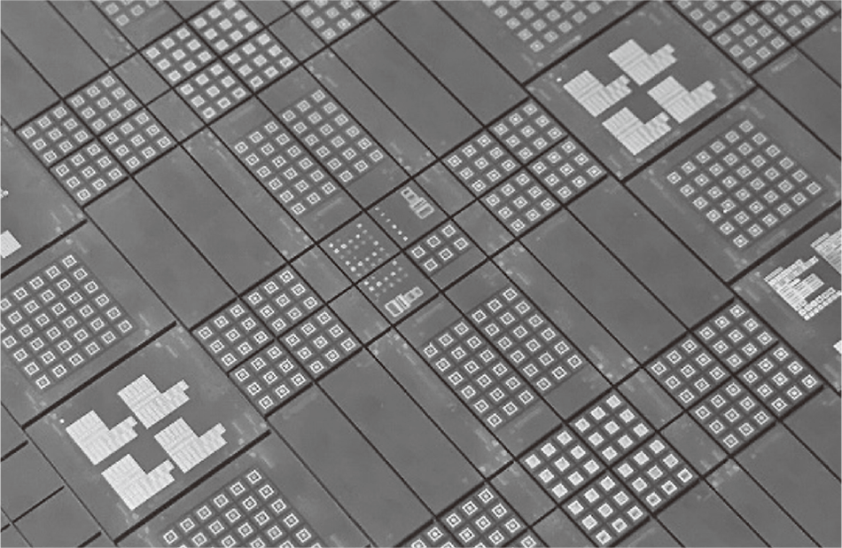 Figure 4 — Chip Used to Prototype Basic Structure of Quantum Bit Array
