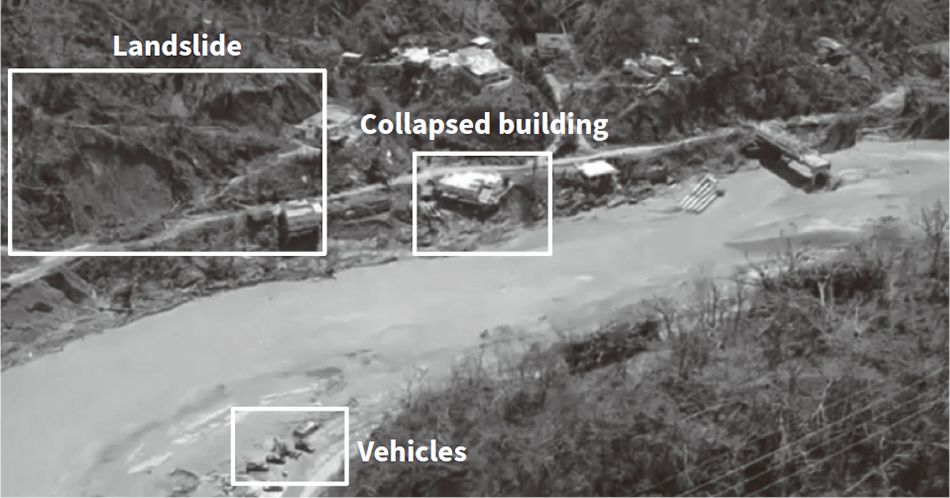 Figure 6 — Disaster Situation Assessment from Aerial Photography