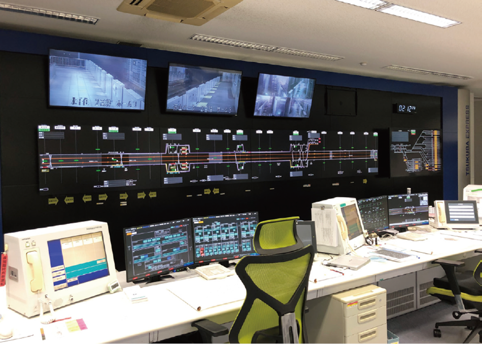 ［03］Operation display panel and operation command console for Tsukuba Express traffic management system